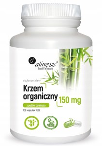 Krzem organiczny z bambusa 150mg 100kaps Aliness