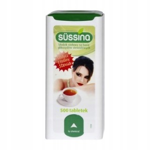 Słodzik Sussina Stevia 500 tabletek