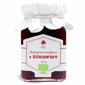 KONFITURA Z ŻURAWINY EKO 180G - DARY NATURY