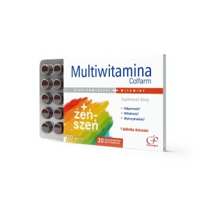 Multiwitamina z żeńszeniem 30tab. Colfarm
