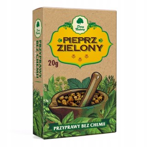 Pieprz zielony ziarno 20g - Dary Natury