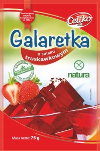 Galaretka o smaku truskawkowym bezglutenowa 75g