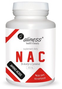 NAC N-Acetyl-L-Cysteine 500mg x 100 Vege caps. 