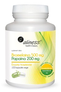 Bromelaina  Papaina  100kaps Aliness 