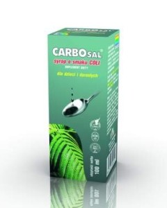 CARBOsal syrop 100ml węgiel o smaku coli