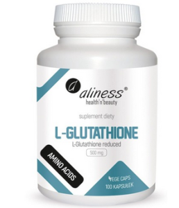 L-Glutathione glutation zredukowany 500mg  100kapsułek
