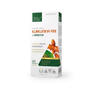 Kurkumina + Pieperyna MedicaHerbs 60kaps. mocny ekstrakt