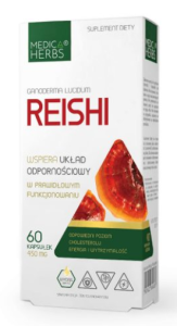 Reishi Ekstrakt 450mg 60 kapsułek lakownica