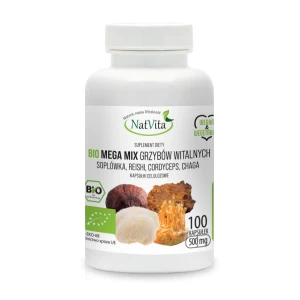 Soplówka Reishi Cordyceps Chaga 100k grzyby witalne