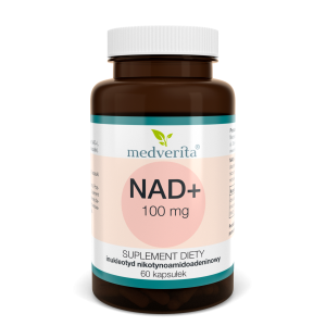 NAD+ 100 mg Dinukleotyd Nikotynoamidoadeninowy 60kaps