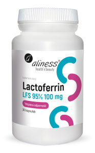 Lactoferrin LFS 95% 100 mg  30kap Aliness Laktoferyna