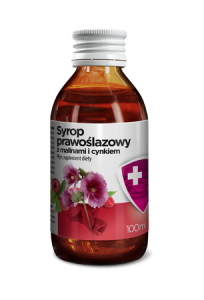 Syrop prawoślazowy z malinami i cynkiem 100 ml