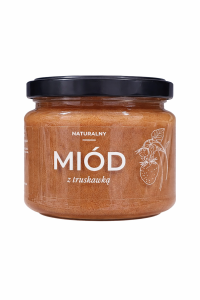 Naturalny wielokwiatowy miód z truskawką 350g