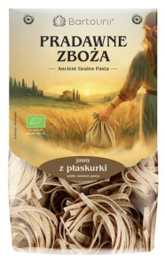 Makaron z płaskurki jasny gniazda tagliatelle BIO 250g 