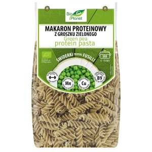 BIO PLANET Makaron z groszku zielonego świderki BIO 250 g
