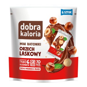 Mini batoniki Orzech Laskowy 108 g Dobra Kaloria