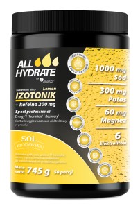 ALLHydrate Izotonik Lemon + Kofeina 200 mg 745 g
