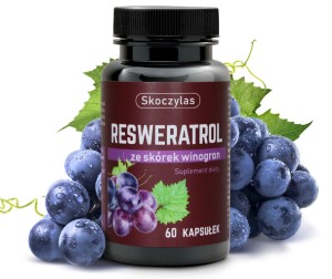 Resweratrol 100 mg – Winorośl Właściwa 60 kaps SKOCZYLAS