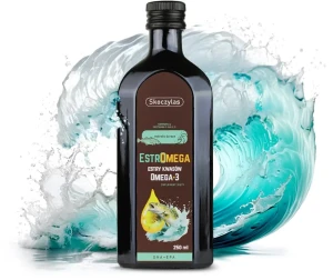 Estromega Omega 3 DHA EPA 250ml Olej z Wątroby Dorsza Skoczylas