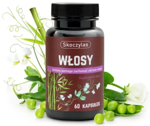 Włosy – L-cysteina, Biotyna i L-metionina 60 kaps Skoczylas