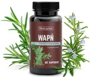 Wapń 3 Formy z Rozmarynem 60 kapsułek  Skoczylas