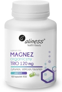 Magnez organiczny TRIO ALINESS 120 mg z witaminą B6