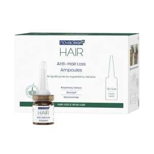 Novaclear Hair ampułki przeciw wypadaniu włosów 15 × 5 ml