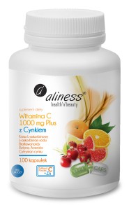 Witamina C 1000 mg z Cynkiem PLUS Aliness 100 kaps