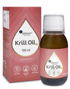 Krill Oil Omega 3 z Astaksantyną 100ml Aliness