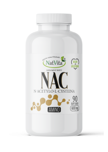 NAC N-acetylo-L-cysteina NatVita 600mg 90kaps