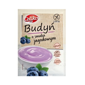 Budyń o smaku jagodowym bezglutenowy bez cukru 40g